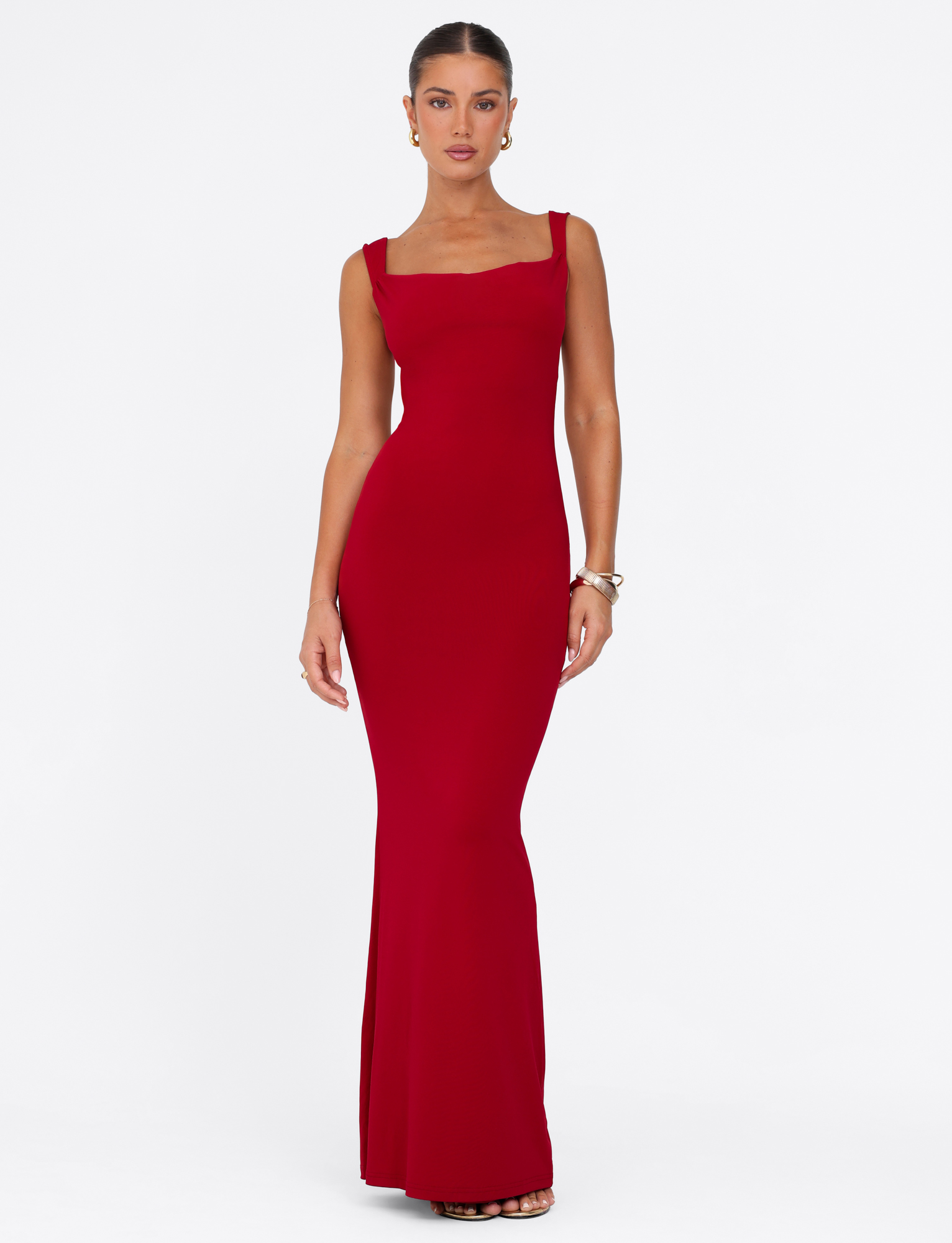 Red Morana Maxi Dress – Elegant Long Summer Dress