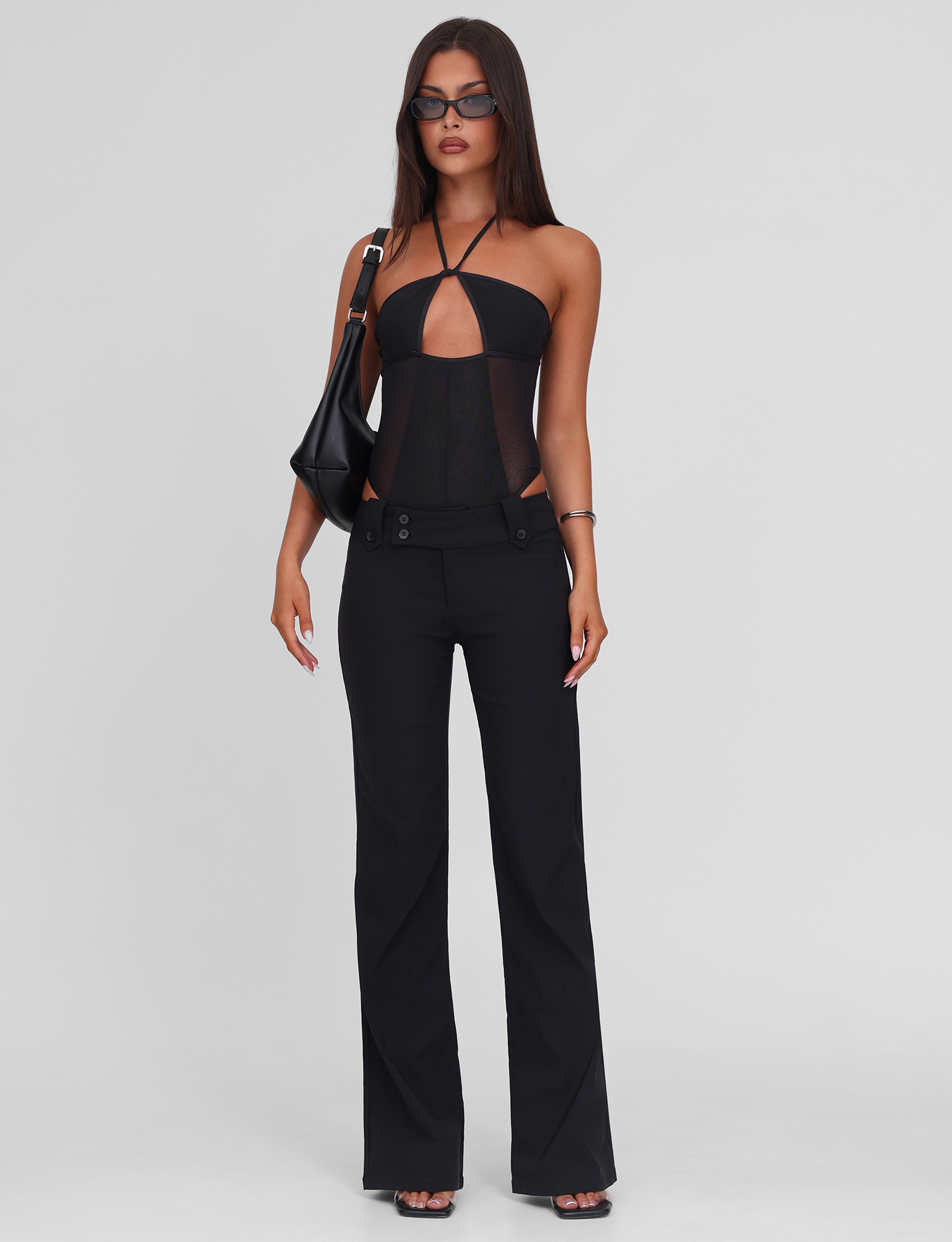 Black Melania Bodysuit - Sleek & Stylish