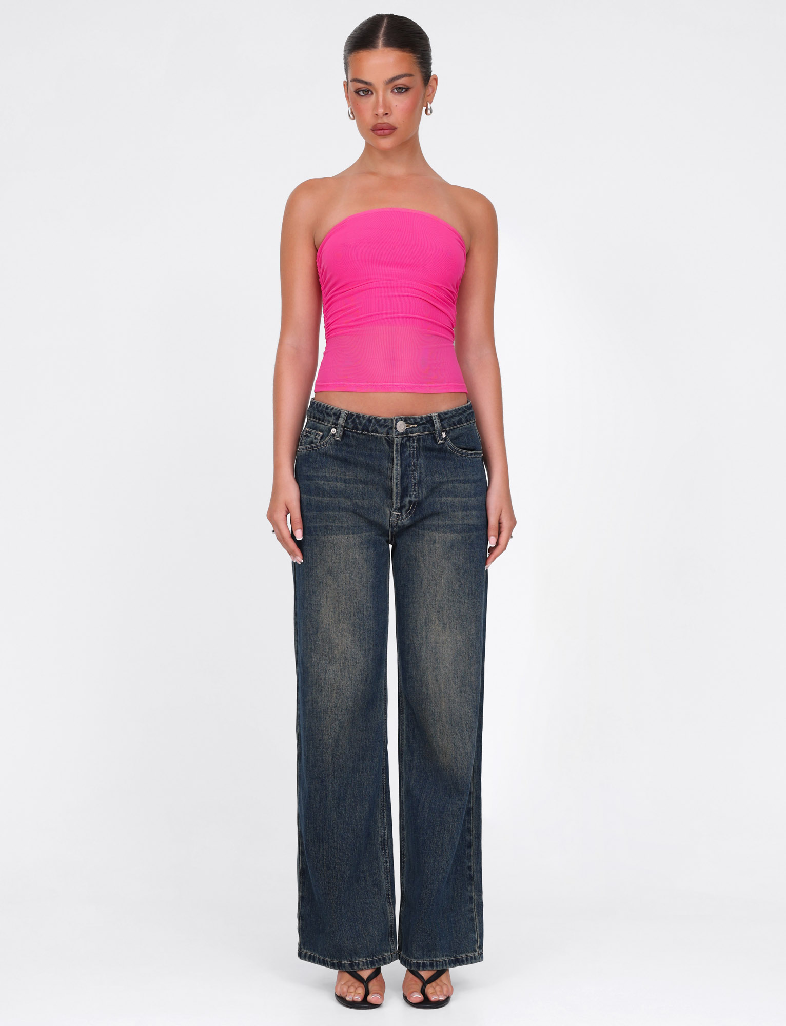 Pink Harriett Tube Top for Women