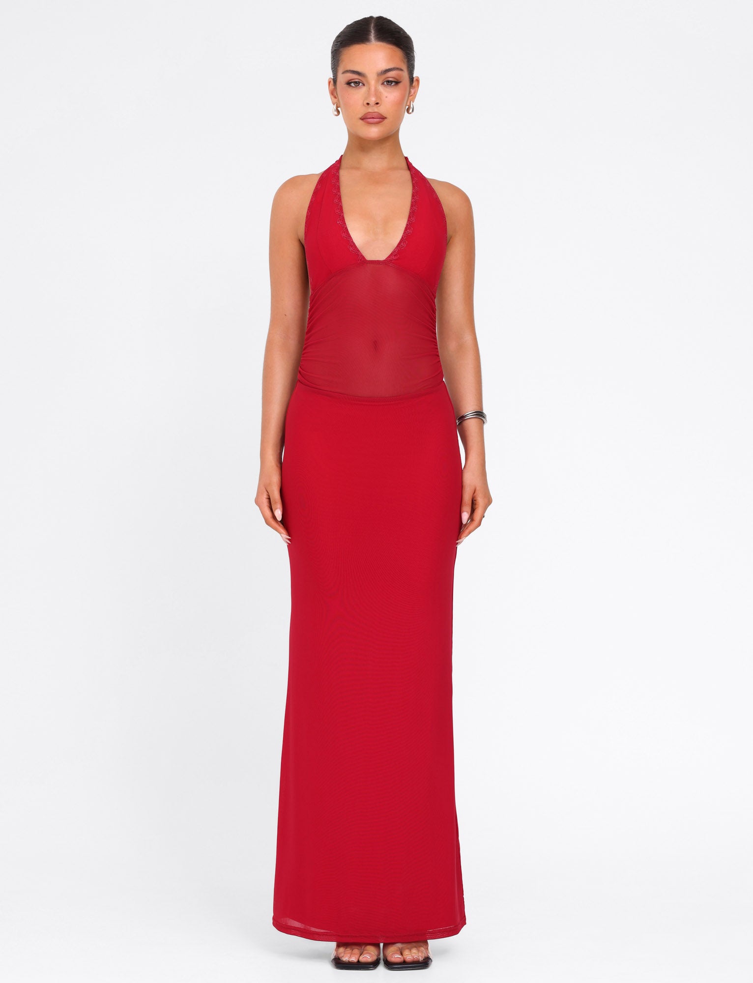 Bresily Red Maxi Dress - Elegant & Comfortable